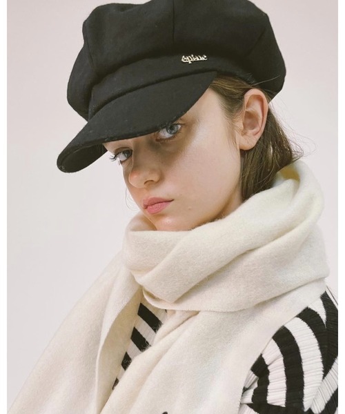 epine(エピヌ)の「epine gold logo casquette(キャスケット・レディース・ブラック/グレー・FREE)」の13枚目の写真