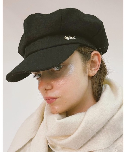epine(エピヌ)の「epine gold logo casquette(キャスケット・レディース・ブラック/グレー・FREE)」の18枚目の写真