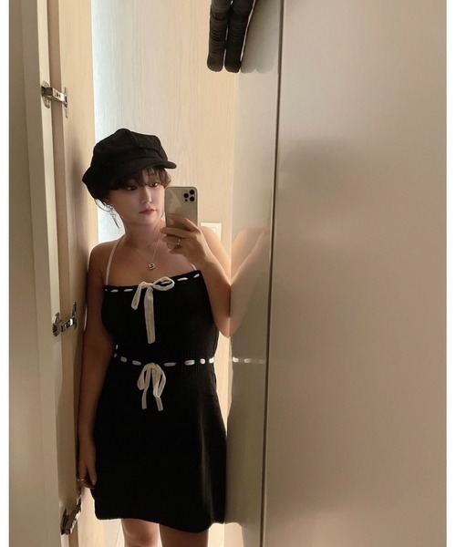 epine(エピヌ)の「epine gold logo casquette(キャスケット・レディース・ブラック/グレー・FREE)」の20枚目の写真