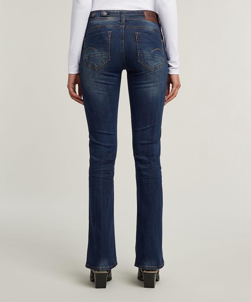 G-STAR(ジースター)の「MIDGE BOOTCUT JEANS/ブーツカットデニムパンツ/フレアジーンズ/L28/L30(デニムパンツ・レディース・ダークインディゴブルー・24inch/24/28/25inch/26inch/27inch/23/28/28/28/25/28/27/28/28inch/26/28)」の6枚目の写真