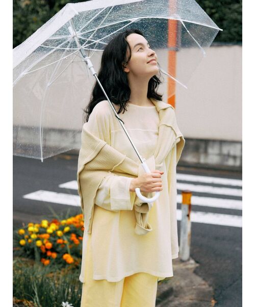 Ungrid（アングリッド）の「シアールーズスリットニット（ニット/セーター・レディース・ピンク/グリーン系その他/イエロー/ブルー・FREE）」の3枚目の写真