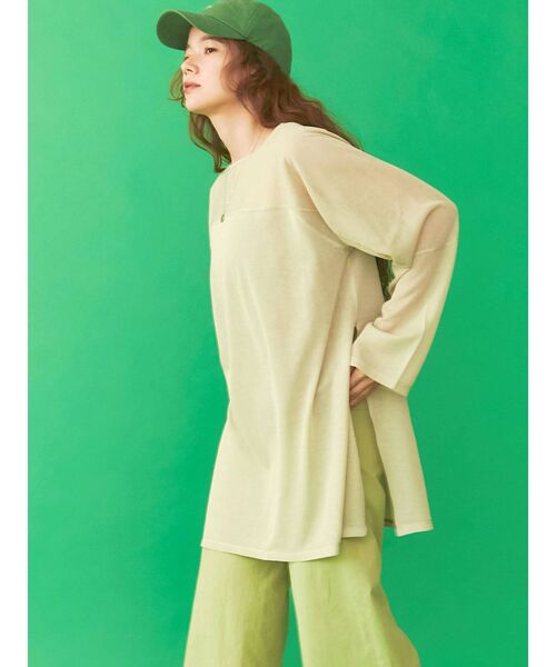 Ungrid（アングリッド）の「シアールーズスリットニット（ニット/セーター・レディース・ピンク/グリーン系その他/イエロー/ブルー・FREE）」の12枚目の写真