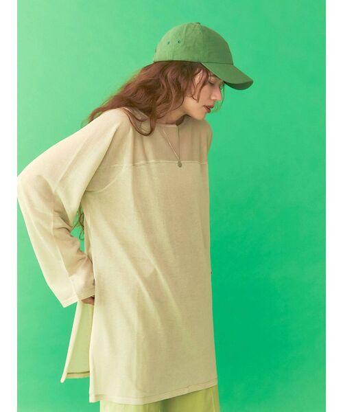 Ungrid（アングリッド）の「シアールーズスリットニット（ニット/セーター・レディース・ピンク/グリーン系その他/イエロー/ブルー・FREE）」の13枚目の写真