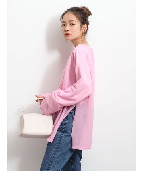 Ungrid（アングリッド）の「シアールーズスリットニット（ニット/セーター・レディース・ピンク/グリーン系その他/イエロー/ブルー・FREE）」の21枚目の写真