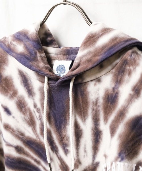 FRANKLIN & MARSHALL（フランクリンマーシャル）の「【Kt】【it】【FRANKLIN＆MARSHALL】TIEDYE PK - プリントパーカー（パーカー・レディース・ブラック/レインボー/ネイビー・MEDIUM/LARGE/X-LARGE）」の7枚目の写真