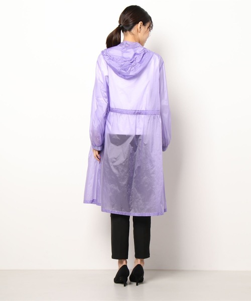 To b. by agnes b.(トゥービーバイアニエスベー)の「WO88 MANTEAU トランスペアレントコート(ダッフルコート・レディース・パープル・38)」の8枚目の写真