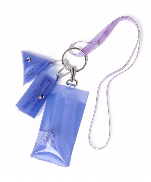 FRUIT OF THE LOOM（フルーツオブザルーム）の「FRUIT OF THE LOOM　PVC COLOR ショルダーストラップマルチポーチ（ショルダーバッグ・レディース・パープル/ブラウン/ピンク/イエロー/グリーン・FREE）」の3枚目の写真