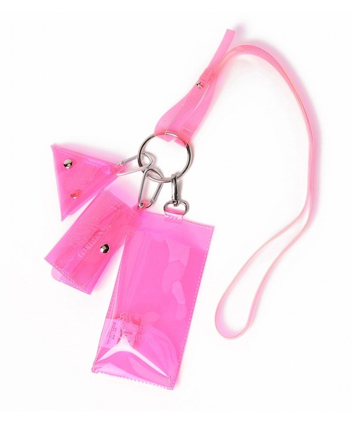 FRUIT OF THE LOOM（フルーツオブザルーム）の「FRUIT OF THE LOOM　PVC COLOR ショルダーストラップマルチポーチ（ショルダーバッグ・レディース・パープル/ブラウン/ピンク/イエロー/グリーン・FREE）」の5枚目の写真