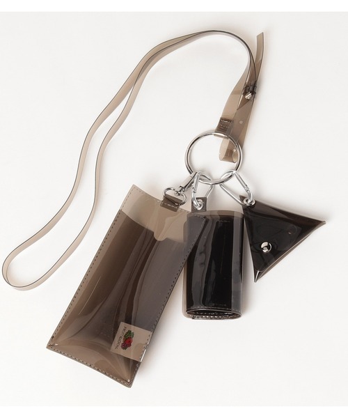 FRUIT OF THE LOOM（フルーツオブザルーム）の「FRUIT OF THE LOOM　PVC COLOR ショルダーストラップマルチポーチ（ショルダーバッグ・レディース・パープル/ブラウン/ピンク/イエロー/グリーン・FREE）」の13枚目の写真