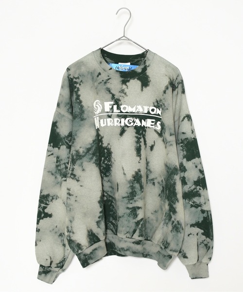 Johnbull Private labo（ジョンブルプライベートラボ）の「【rebear Vintage】ランダムブリーチクルースウェット（スウェット・メンズ・グリーン・FREE）」の4枚目の写真