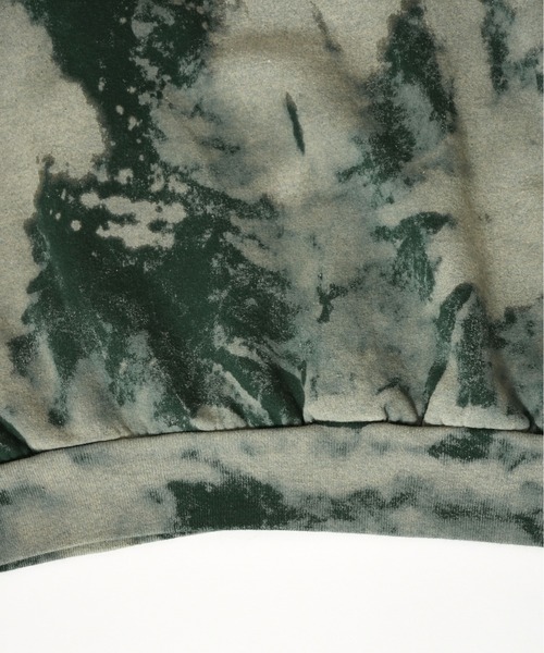 Johnbull Private labo（ジョンブルプライベートラボ）の「【rebear Vintage】ランダムブリーチクルースウェット（スウェット・メンズ・グリーン・FREE）」の3枚目の写真