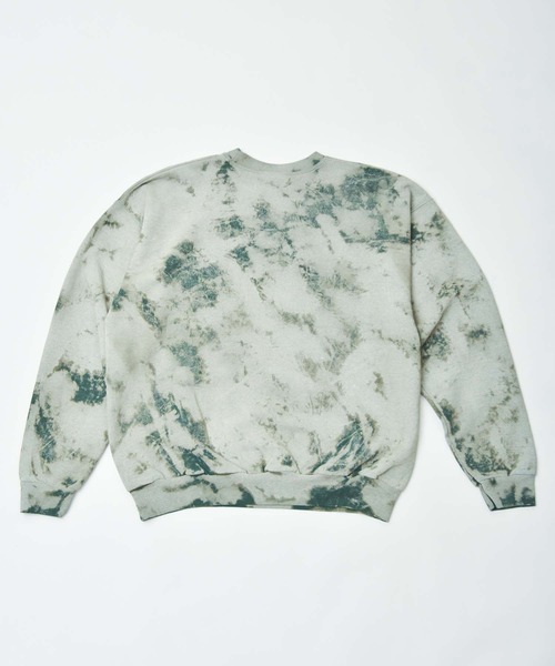 Johnbull Private labo（ジョンブルプライベートラボ）の「【rebear Vintage】ランダムブリーチクルースウェット（スウェット・メンズ・グリーン・FREE）」の14枚目の写真