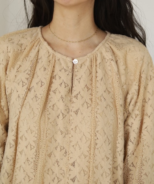 Bab（バブ）の「総レースBOHOロングワンピース（ワンピース・レディース・ベージュ/ブラック/オフホワイト・M）」の19枚目の写真