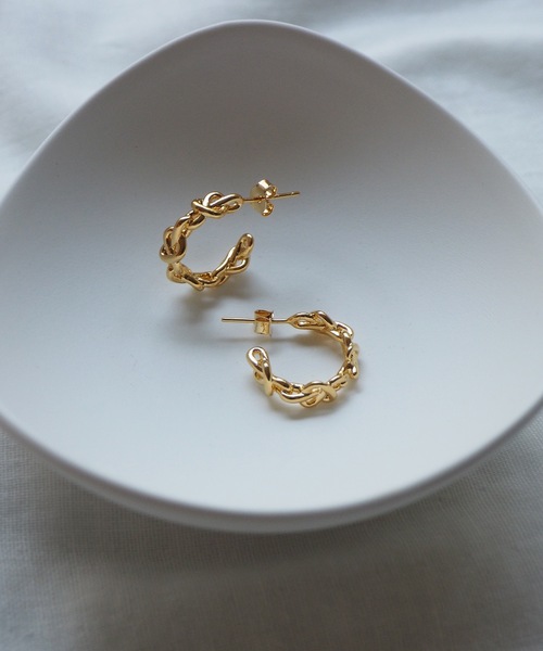 セール ねじりチェーンフープピアス ピアス 両耳用 Jenny By Immanoel ジェニーバイイマノエル のファッション通販 Zozotown