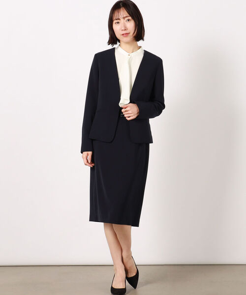NOLLEY’S(ノーリーズ)の「ラッフルジョーゼットブラウス(シャツ/ブラウス・レディース・ホワイト/ホワイト系4/ブルー系3・38/36)」の20枚目の写真
