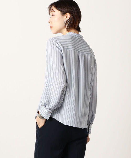 NOLLEY’S(ノーリーズ)の「ラッフルジョーゼットブラウス(シャツ/ブラウス・レディース・ホワイト/ホワイト系4/ブルー系3・38/36)」の18枚目の写真