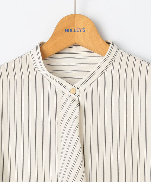 NOLLEY’S(ノーリーズ)の「ラッフルジョーゼットブラウス(シャツ/ブラウス・レディース・ホワイト/ホワイト系4/ブルー系3・38/36)」の19枚目の写真