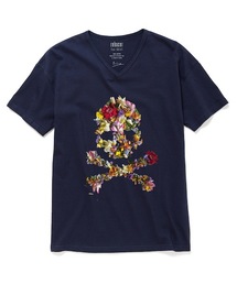 rehacer : Flower Skull Made in Japan / フラワー スカル Tシャツ メイドインジャパン