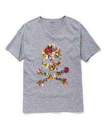 rehacer : Flower Skull Made in Japan / フラワー スカル Tシャツ メイドインジャパン