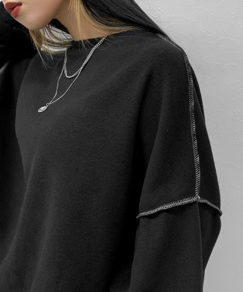 LVEU.（ラブユ.）の「Stitch fleece setup / ステッチフリースセットアップ（セットアップ・レディース・ブラック・FREE）」の6枚目の写真