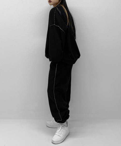 LVEU.（ラブユ.）の「Stitch fleece setup / ステッチフリースセットアップ（セットアップ・レディース・ブラック・FREE）」の3枚目の写真