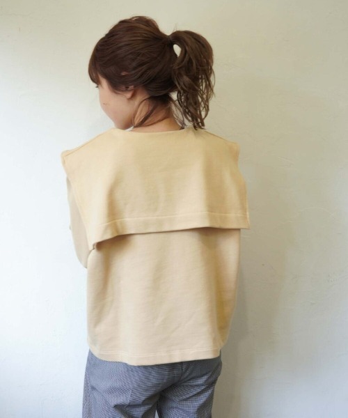 archives(アルシーヴ)の「ドットボタンセーラーカラーカーディガン(カーディガン/ボレロ・レディース・ベージュ/ネイビー/アイボリー・MEDIUM)」の12枚目の写真