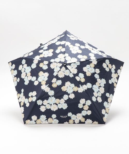 PAUL&JOE(ポールアンドジョー)の「晴雨兼用折りたたみ日傘 ”クリザンテーム”(折りたたみ傘・レディース・ホワイト/ネイビー/オレンジ系その他2・FREE)」の11枚目の写真