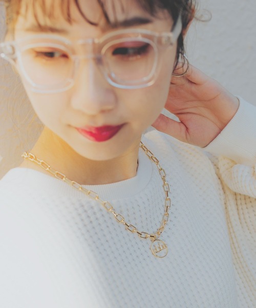 PAGEBOY(ページボーイ)の「【PAGEBOYLIM】サークルロゴネックレス(ネックレス・レディース・ライトブラウン/グレイッシュベージュ・FREE)」の1枚目の写真