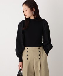 OPAQUE.CLIP | フハク切替 ボリュームスリーブニット【WEB限定サイズ】(ニット/セーター)