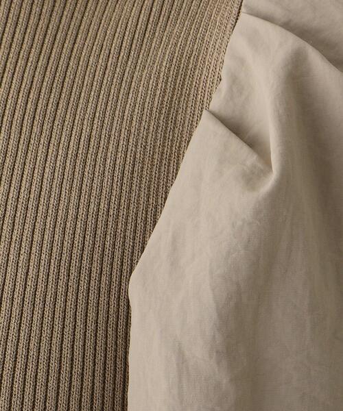 OPAQUE.CLIP（オペークドットクリップ）の「◆フハク切替 ボリュームスリーブニット【WEB限定サイズ】（ニット/セーター・レディース・ベージュ/ホワイト系/ブラック・40/38/42）」の21枚目の写真