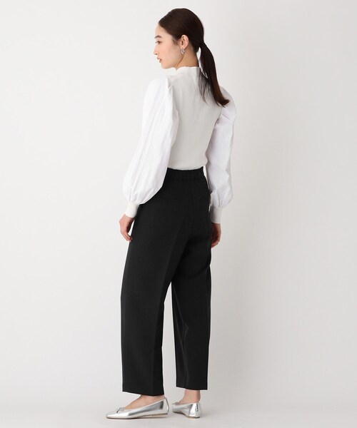 OPAQUE.CLIP（オペークドットクリップ）の「◆フハク切替 ボリュームスリーブニット【WEB限定サイズ】（ニット/セーター・レディース・ベージュ/ホワイト系/ブラック・40/38/42）」の9枚目の写真