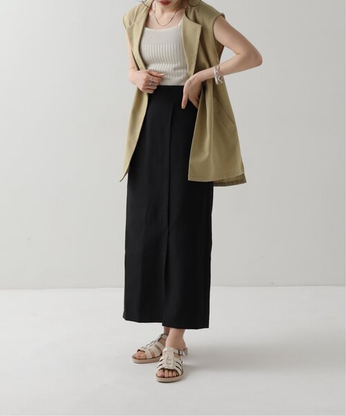 RAY CASSIN（レイカズン）の「スリットナロースカート（スカート・レディース・ブラック/キナリ/ブルー・FREE）」の5枚目の写真