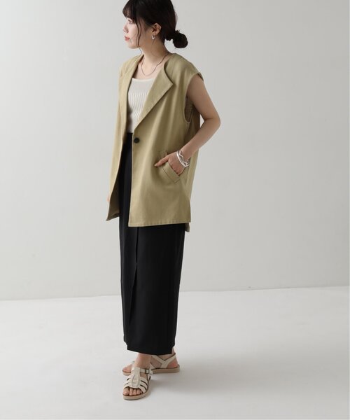 RAY CASSIN（レイカズン）の「スリットナロースカート（スカート・レディース・ブラック/キナリ/ブルー・FREE）」の6枚目の写真