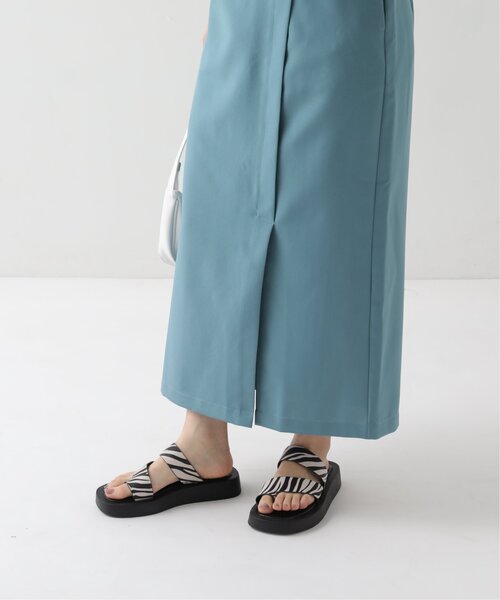 RAY CASSIN（レイカズン）の「スリットナロースカート（スカート・レディース・ブラック/キナリ/ブルー・FREE）」の11枚目の写真