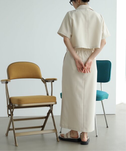 RAY CASSIN（レイカズン）の「スリットナロースカート（スカート・レディース・ブラック/キナリ/ブルー・FREE）」の14枚目の写真