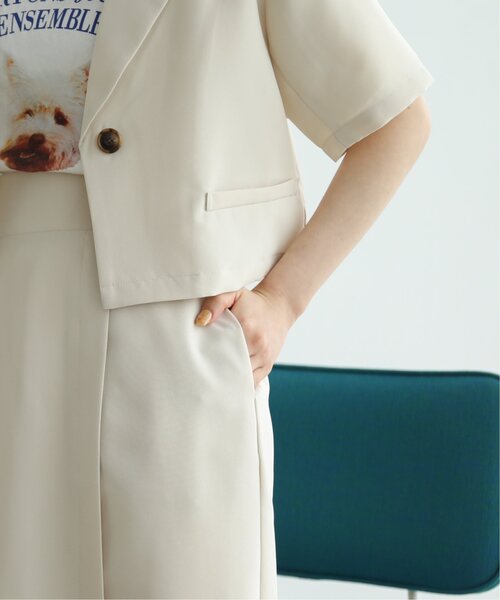 RAY CASSIN（レイカズン）の「スリットナロースカート（スカート・レディース・ブラック/キナリ/ブルー・FREE）」の18枚目の写真