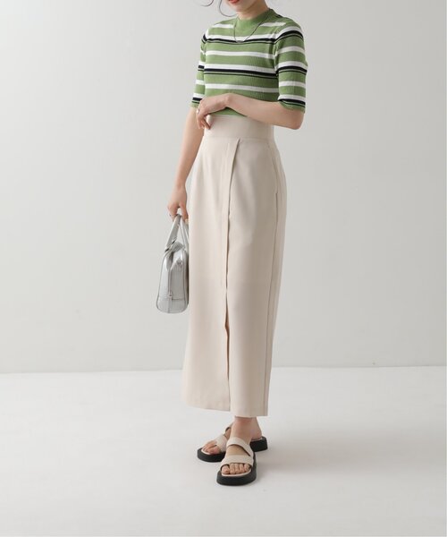 RAY CASSIN（レイカズン）の「スリットナロースカート（スカート・レディース・ブラック/キナリ/ブルー・FREE）」の19枚目の写真