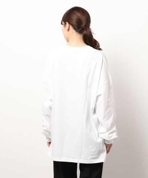 N.（N. Natural Beauty Basic）（エヌエヌナチュラルビューティーベーシック）の「【ＧＯＯＤ　ＲＯＣＫ　ＳＰＥＥＤ】ＬＩＦＥ　ロンＴ（Tシャツ/カットソー・レディース・ホワイト・MEDIUM）」の3枚目の写真
