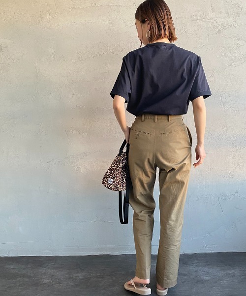 FRED PERRY（フレッドペリー）の「[FRED PERRY/フレッドペリー] ワンポイント刺繍 リンガーTシャツ（Tシャツ/カットソー・レディース・ホワイト/ブラック/グリーン/ネイビー/ライトグレー/ライトブルー/キャメル・XS/S/M/L/XL）」の22枚目の写真