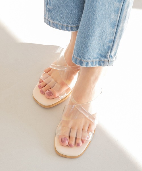 Heather（ヘザー）の「クリアヒールサンダル2  270627（サンダル・レディース・シルバー/アイボリー・S/M/L）」の10枚目の写真