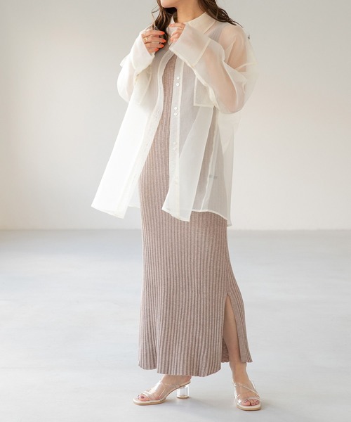 Heather（ヘザー）の「クリアヒールサンダル2  270627（サンダル・レディース・シルバー/アイボリー・S/M/L）」の5枚目の写真