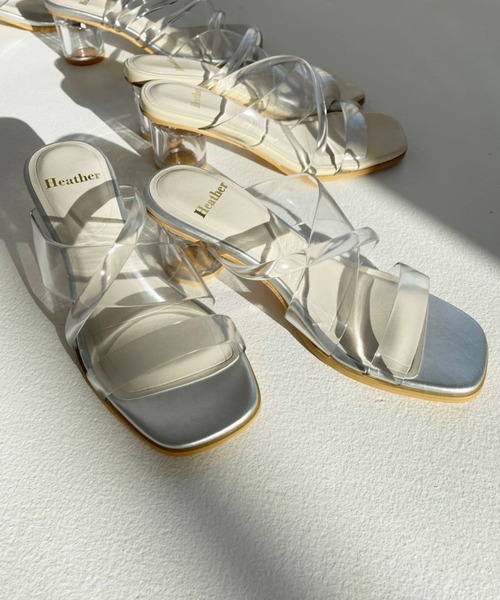 Heather（ヘザー）の「クリアヒールサンダル2  270627（サンダル・レディース・シルバー/アイボリー・S/M/L）」の15枚目の写真