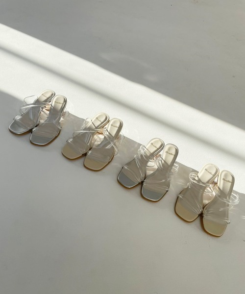 Heather（ヘザー）の「クリアヒールサンダル2  270627（サンダル・レディース・シルバー/アイボリー・S/M/L）」の19枚目の写真