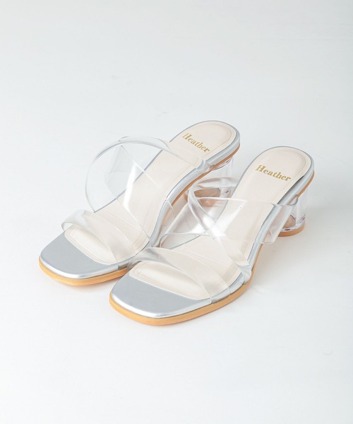 Heather（ヘザー）の「クリアヒールサンダル2  270627（サンダル・レディース・シルバー/アイボリー・S/M/L）」の8枚目の写真