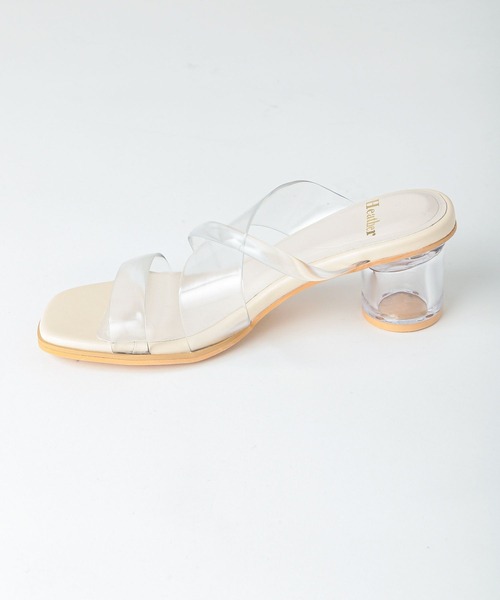 Heather（ヘザー）の「クリアヒールサンダル2  270627（サンダル・レディース・シルバー/アイボリー・S/M/L）」の4枚目の写真