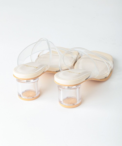 Heather（ヘザー）の「クリアヒールサンダル2  270627（サンダル・レディース・シルバー/アイボリー・S/M/L）」の14枚目の写真