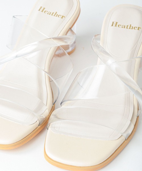 Heather（ヘザー）の「クリアヒールサンダル2  270627（サンダル・レディース・シルバー/アイボリー・S/M/L）」の20枚目の写真