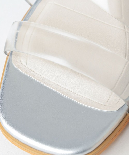 Heather（ヘザー）の「クリアヒールサンダル2  270627（サンダル・レディース・シルバー/アイボリー・S/M/L）」の9枚目の写真