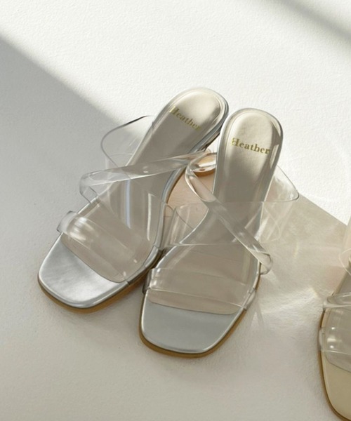 Heather（ヘザー）の「クリアヒールサンダル2  270627（サンダル・レディース・シルバー/アイボリー・S/M/L）」の22枚目の写真
