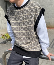 PairPair | ジャガードニットベスト(ユニセックス)(ベスト)